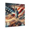 USA The Land Of The Brave - Inspiring Canvas Wall Art