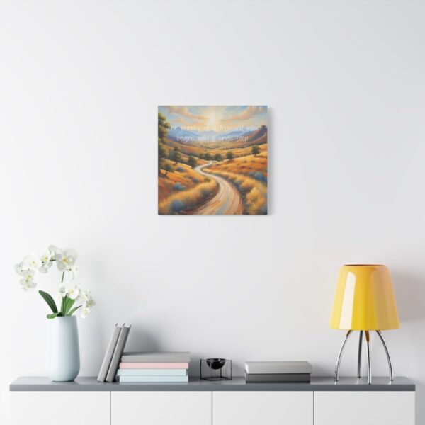 The journey of a thousand miles begins with a single step - Inspiring Canvas Wall Art
