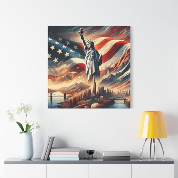 USA The Land Of The Brave - Inspiring Canvas Wall Art