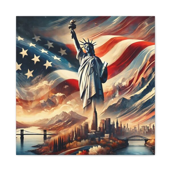 USA The Land Of The Brave - Inspiring Canvas Wall Art