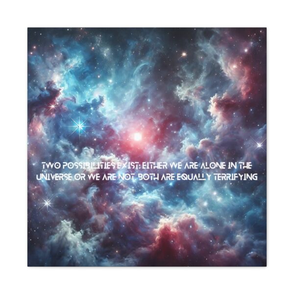 Space Are We Alone - Inspiring Canvas Wall Art