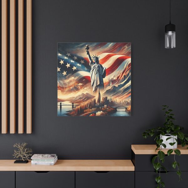 USA The Land Of The Brave - Inspiring Canvas Wall Art