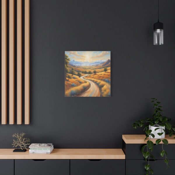 The journey of a thousand miles begins with a single step - Inspiring Canvas Wall Art