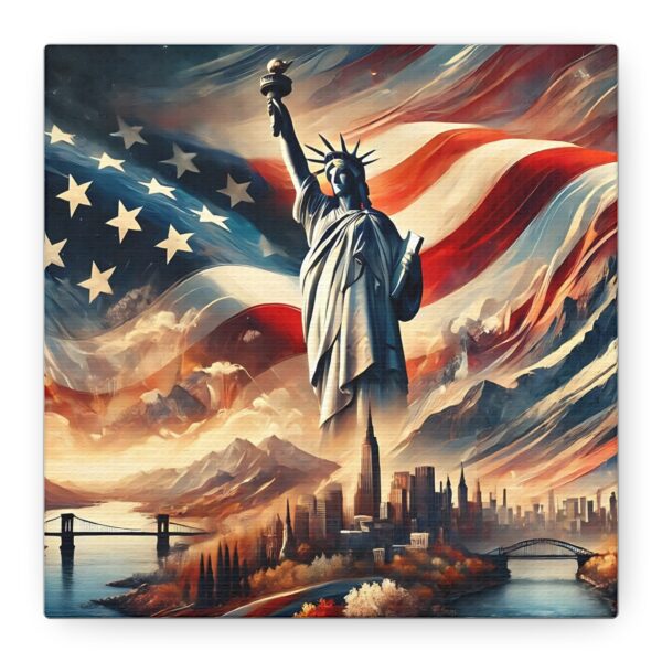 USA The Land Of The Brave - Inspiring Canvas Wall Art