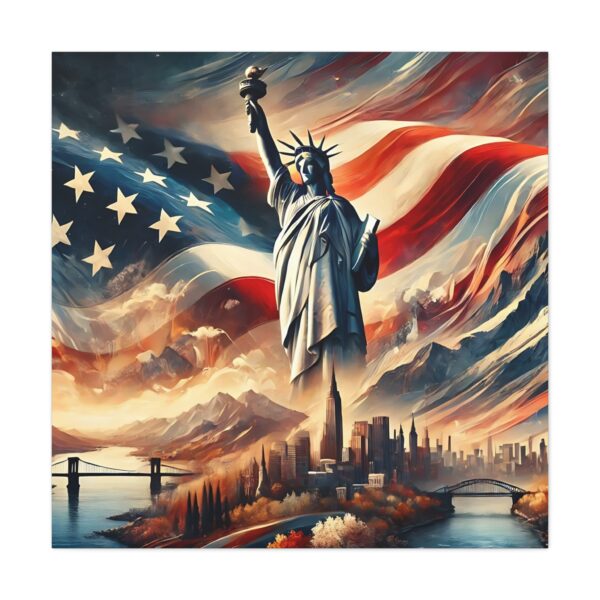 USA The Land Of The Brave - Inspiring Canvas Wall Art