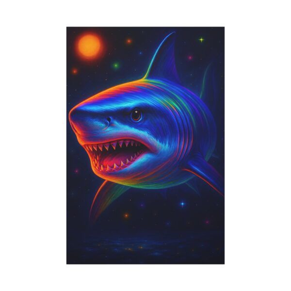 Sharkadelic Wall Art Canvas Wrap