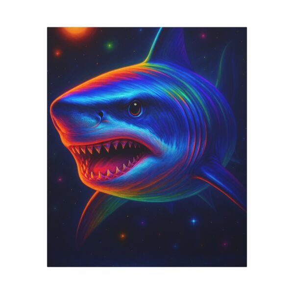Sharkadelic Wall Art Canvas Wrap