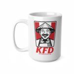 KFD – Kentucky Fried Dog parody mug.  Funny Work Ceramic Coffee Cups, 11oz, 15oz