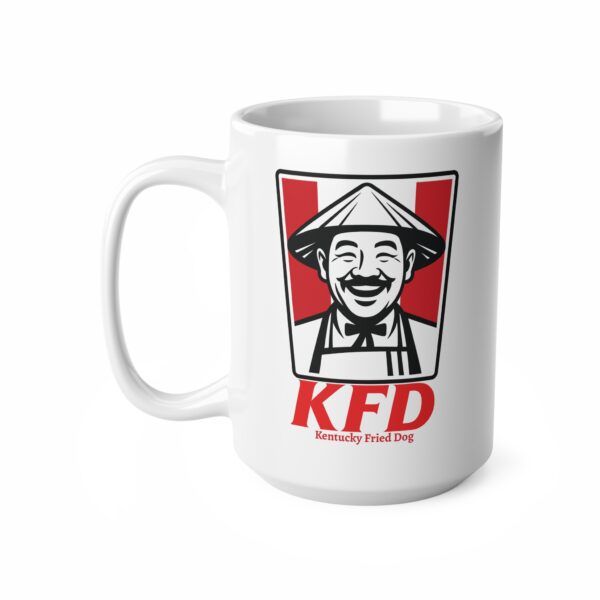 KFD – Kentucky Fried Dog parody mug.  Funny Work Ceramic Coffee Cups, 11oz, 15oz