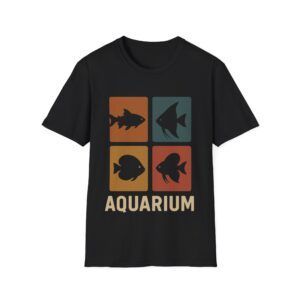 Retro Aquarium T-Shirt - Fish Keeper Unisex Softstyle T-Shirt