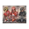 Formula 1 Legends Matte Canvas Print — Senna, Schumacher & Hamilton Racing Art