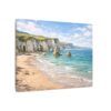 White Rocks Beach Coastal Cliffs Seascape Canvas Print — Beach Landscape Wall Art