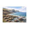 Giants Causeway Seascape Canvas Print — Matte Stretched Wall Art