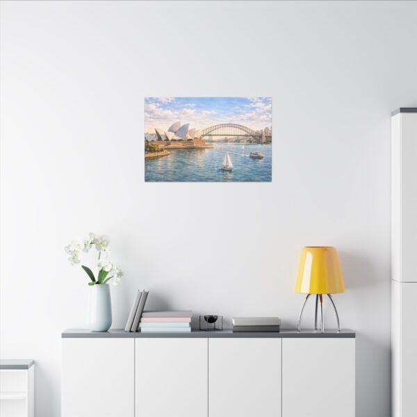11397733452089101015_2048.jpeg Sydney Harbour Canvas Wall Art – Opera House & Harbour Bridge Matte Stretched Canvas
