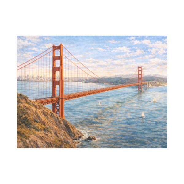 11637693040160701021_2048.jpeg Golden Gate Bridge Canvas Wall Art — San Francisco Coastal Landscape Print