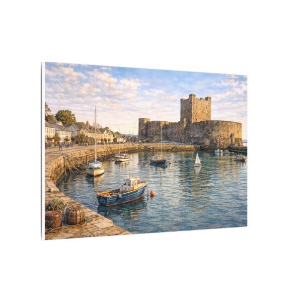 1168194490826165626_2048.jpeg Carrickfergus Castle Matte Canvas Print — Coastal Seascape Wall Art