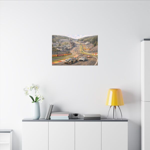 Eau Rouge Magic Canvas Print — Spa-Francorchamps Motorsport Wall Art