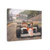 Senna Magic Formula 1 Racing Canvas Print — Classic Marlboro McLaren Grand Prix Wall Art