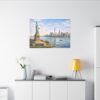 12913157091195649943_2048.jpeg Statue of Liberty New York City Skyline Matte Canvas Print