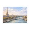 1318189512271156443_2048.jpeg Paris Eiffel Tower River View Matte Canvas Wall Art — Stretched Canvas Print