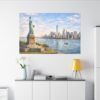 13636100431744883820_2048.jpeg Statue of Liberty New York City Skyline Matte Canvas Print