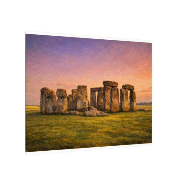 13692866970804741653_2048.jpeg Stonehenge Sunrise Canvas Print — Matte Stretched Wall Art