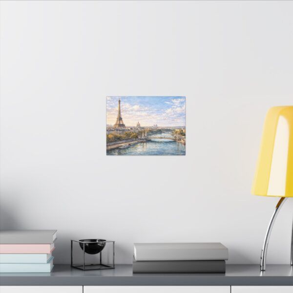 13703769070641744561_2048.jpeg Paris Eiffel Tower River View Matte Canvas Wall Art — Stretched Canvas Print