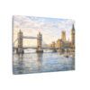 London River Thames Canvas Print — Tower Bridge & Big Ben Matte Stretched Wall Art