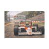 Senna Magic Formula 1 Racing Canvas Print — Classic Marlboro McLaren Grand Prix Wall Art