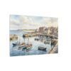 14625258951592534161_2048.jpeg Harbour Morning Matte Canvas Print — Seaside Village Boat Landscape