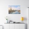 14852624355841853676_2048.jpeg Paris Eiffel Tower River View Matte Canvas Wall Art — Stretched Canvas Print
