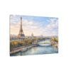 15193191616598733755_2048.jpeg Paris Eiffel Tower River View Matte Canvas Wall Art — Stretched Canvas Print
