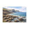 Giants Causeway Seascape Canvas Print — Matte Stretched Wall Art