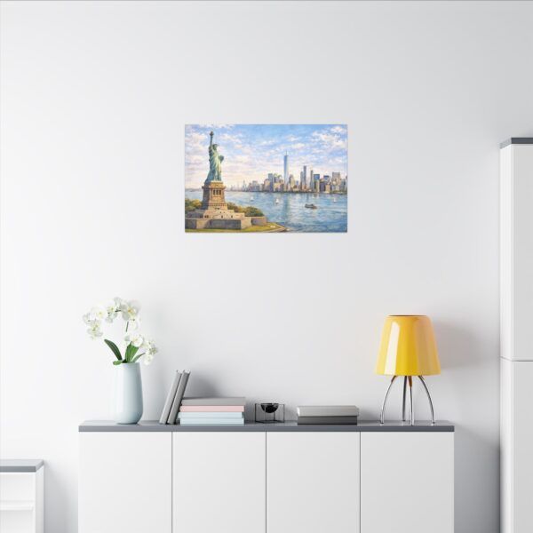 16512071597314233881_2048.jpeg Statue of Liberty New York City Skyline Matte Canvas Print