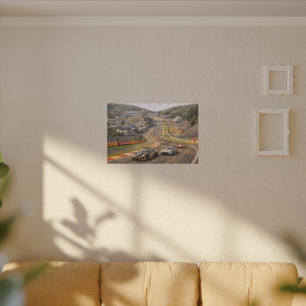 Eau Rouge Magic Canvas Print — Spa-Francorchamps Motorsport Wall Art