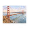 16868169425446929163_2048.jpeg Golden Gate Bridge Canvas Wall Art — San Francisco Coastal Landscape Print