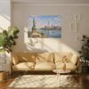 16911203093370067877_2048.jpeg Statue of Liberty New York City Skyline Matte Canvas Print
