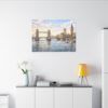London River Thames Canvas Print — Tower Bridge & Big Ben Matte Stretched Wall Art