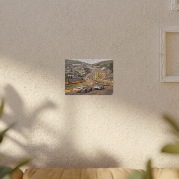 Eau Rouge Magic Canvas Print — Spa-Francorchamps Motorsport Wall Art