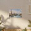 1762857630264190870_2048.jpeg Paris Eiffel Tower River View Matte Canvas Wall Art — Stretched Canvas Print