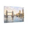 London River Thames Canvas Print — Tower Bridge & Big Ben Matte Stretched Wall Art