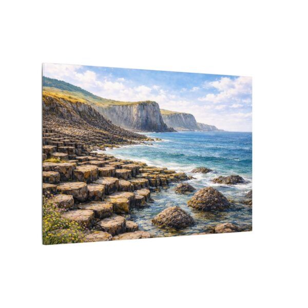 Giants Causeway Seascape Canvas Print — Matte Stretched Wall Art