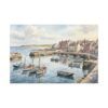 1878543167742601981_2048.jpeg Harbour Morning Matte Canvas Print — Seaside Village Boat Landscape