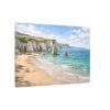 White Rocks Beach Coastal Cliffs Seascape Canvas Print — Beach Landscape Wall Art