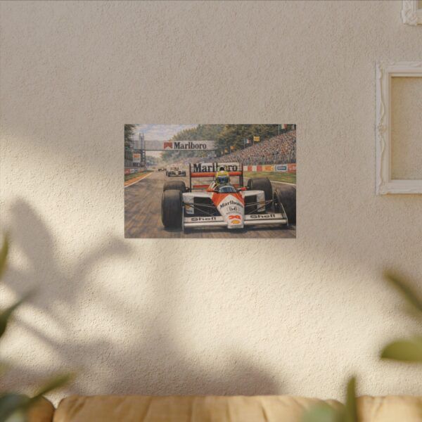 Senna Magic Formula 1 Racing Canvas Print — Classic Marlboro McLaren Grand Prix Wall Art