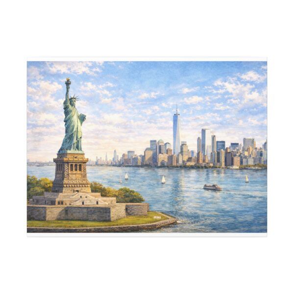 311269194688939425_2048.jpeg Statue of Liberty New York City Skyline Matte Canvas Print