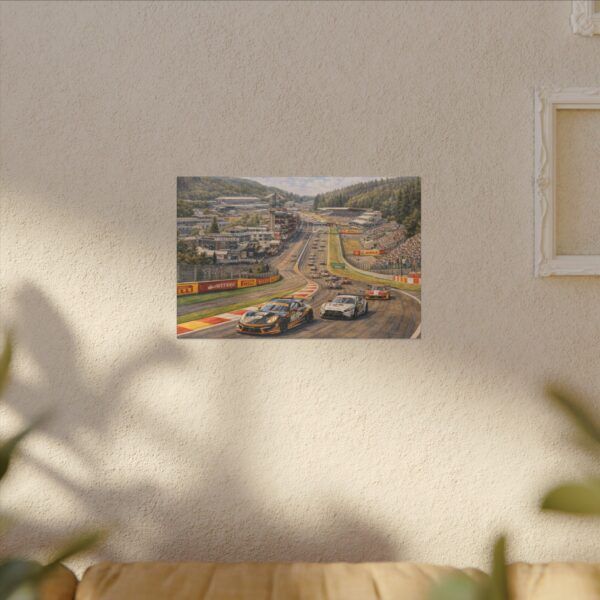 Eau Rouge Magic Canvas Print — Spa-Francorchamps Motorsport Wall Art