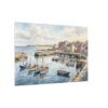 3482453673067700846_2048.jpeg Harbour Morning Matte Canvas Print — Seaside Village Boat Landscape