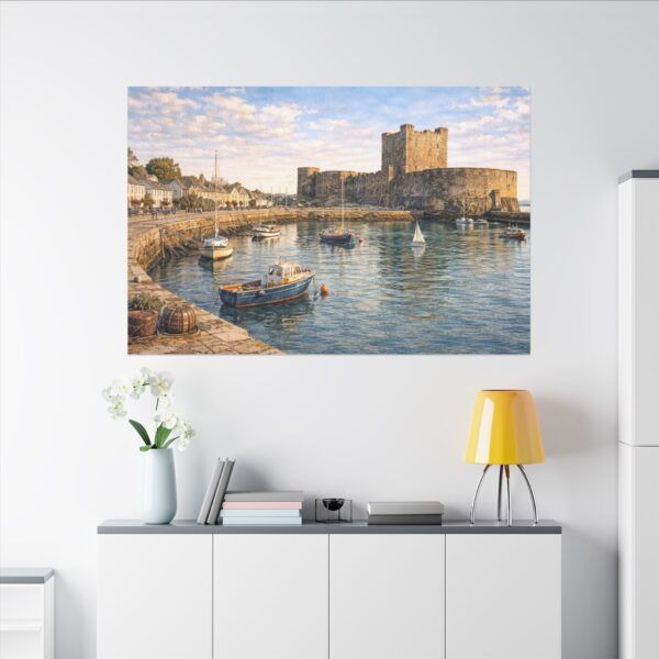 4154439044351649220_2048.jpeg Carrickfergus Castle Matte Canvas Print — Coastal Seascape Wall Art