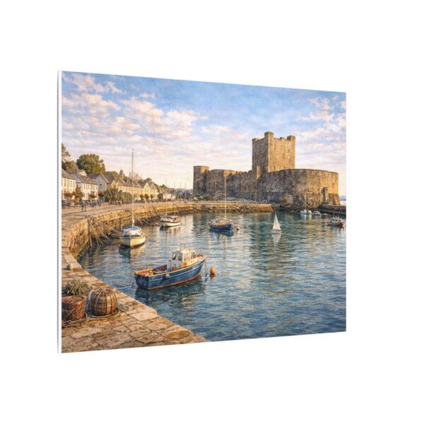 4449578320637684421_2048.jpeg Carrickfergus Castle Matte Canvas Print — Coastal Seascape Wall Art